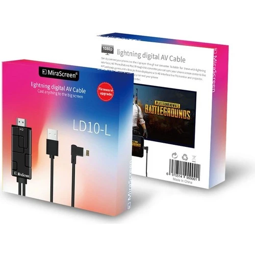 Lightning 8 Pin Hdmi Tv Bağlantı Kablosu 90 Derece Uç 1080P - 3