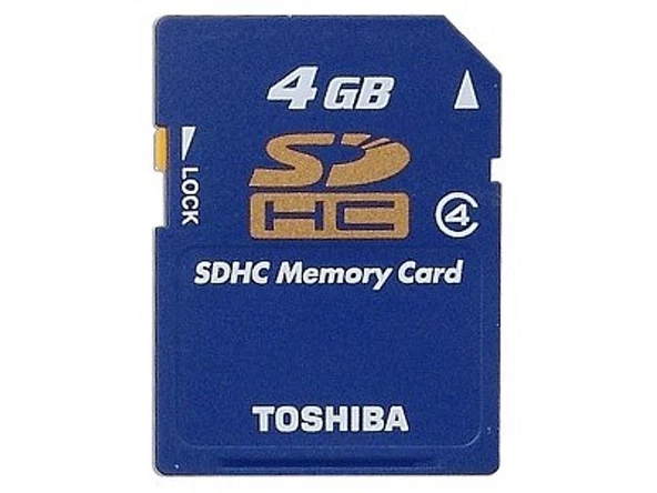 Toshiba 4 Gb SDHC Sd Hafıza Kartı Class 4