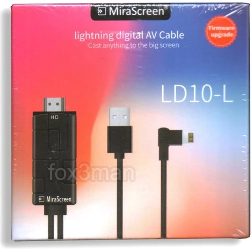 Lightning 8 Pin Hdmi Tv Bağlantı Kablosu 90 Derece Uç 1080P