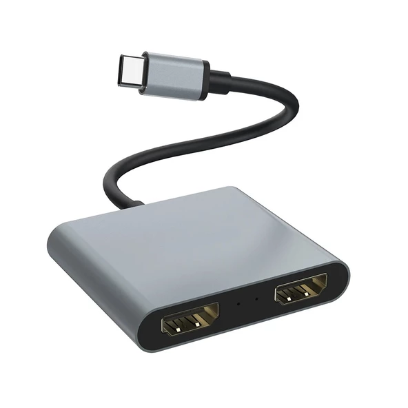 Type C 4 in 1 Çift 4K Hdmi çıkış -20V Pd- Usb 3.0 port