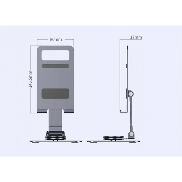 Masa Üstü Metal Tablet Ve Telefon Tutucu - 2