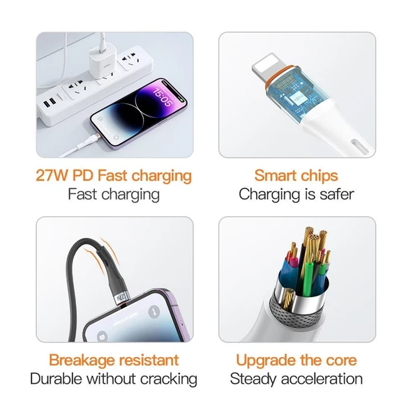 Powerway HC05 5A Usb To Type C  Şarj Ve Data Kablosu - 3