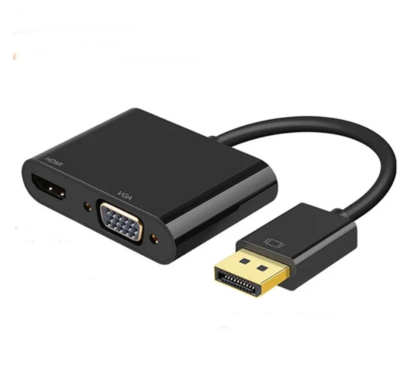 Pmr Displayport to Hdmi -Vga Çevirici Adaptör - 1