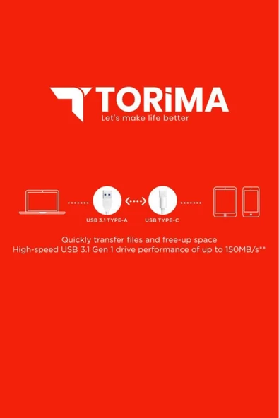 Torima 64 Gb Type C - Usb Çift Taraflı Flash Bellek - 2