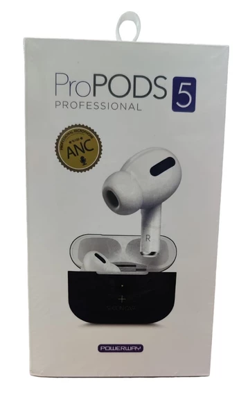 Powerway Propods 5 Anc  Dokunmatik Bluetoot Kulaklık Silikon Kılıf Hediyeli