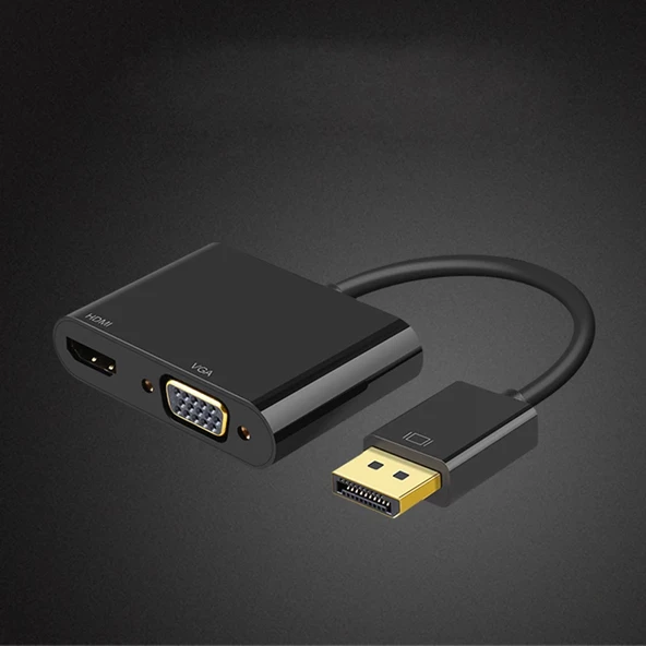 Pmr Displayport to Hdmi -Vga Çevirici Adaptör - 4