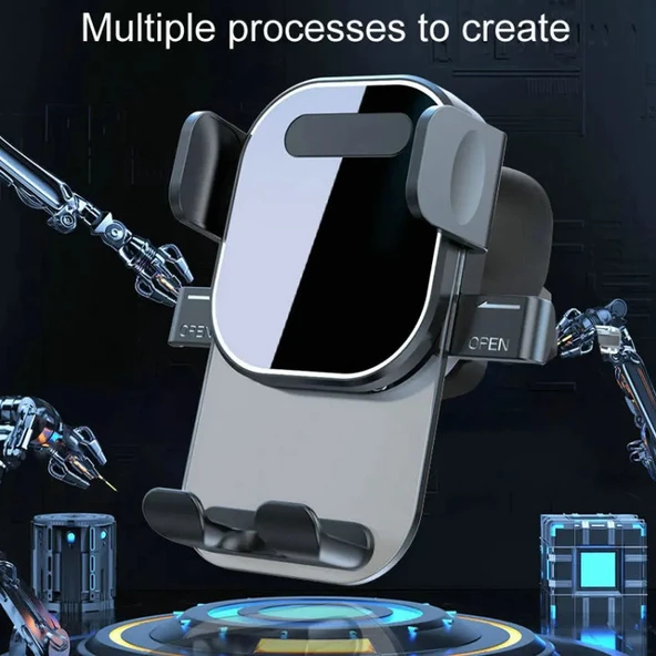 Powerway TT49 Araç İçi Petek İçin Kıskaçlı Destekli Telefon Tutucu - 4