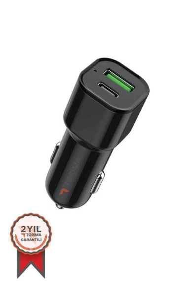 Torima C10 38W Type-C - Usb Port 2 Giriş Araç Şarj Cihazı - 3