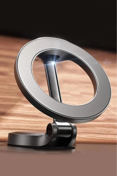 JX-037 Siyah Katlanır Manyetik Araba İçi Kompakt Cep Telefonu Tutucu - 2