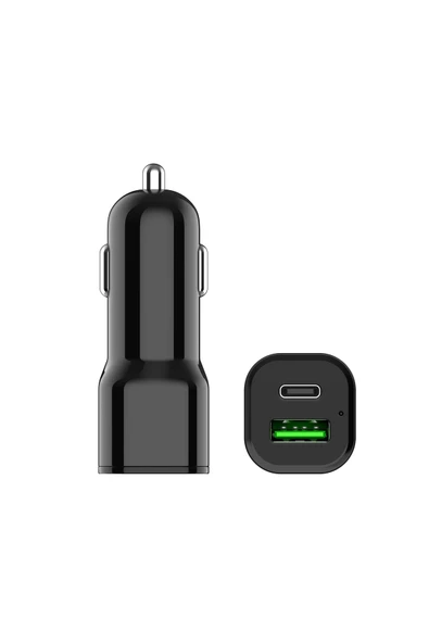 Torima C10 38W Type-C - Usb Port 2 Giriş Araç Şarj Cihazı - 2