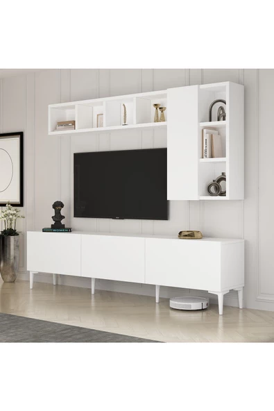 Antec Design LUCA 180 Cm Raflı Dolaplı Tv Ünitesi