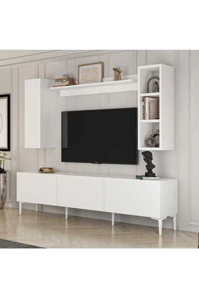 Antec Design DAFFY 180 Cm Raflı Dolaplı Tv Ünitesi