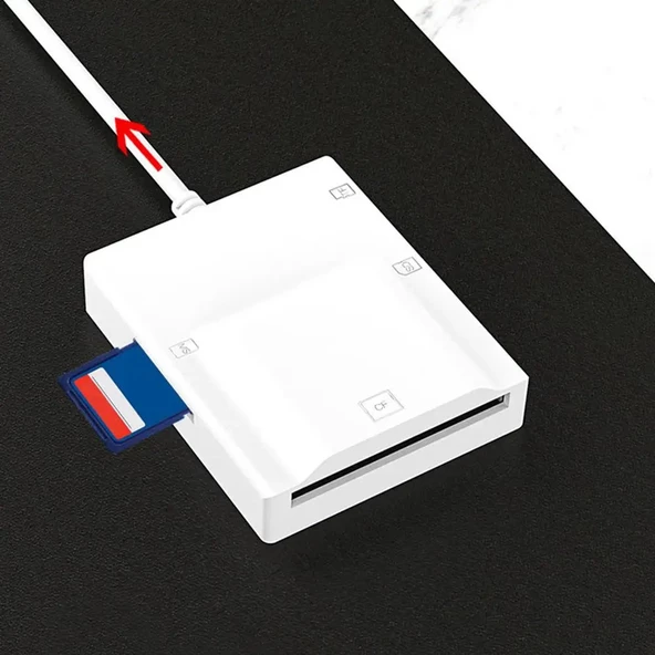 Type C  Usb 3.0 Çoklu Kart Okuyucu Compact Flash-Micro SD- Sd- Memory Stick - 3