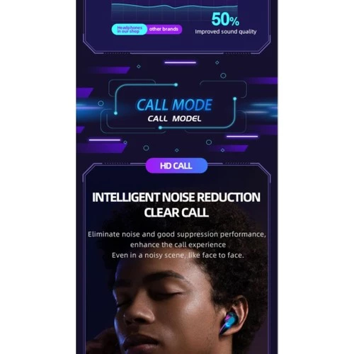 Torima Tg-G10 Çift Mikrofonlu 3 Modlu Bluetooth 5.2 Yeni Nesil Oyuncu Kulaklığı - 5