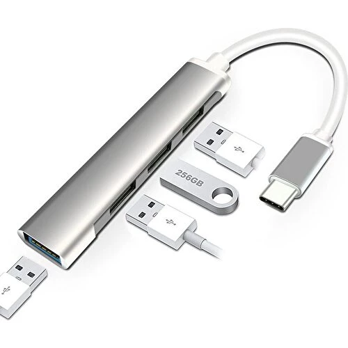 Type - C 3.1 4 Girişli Usb Çoğaltıcı Hub