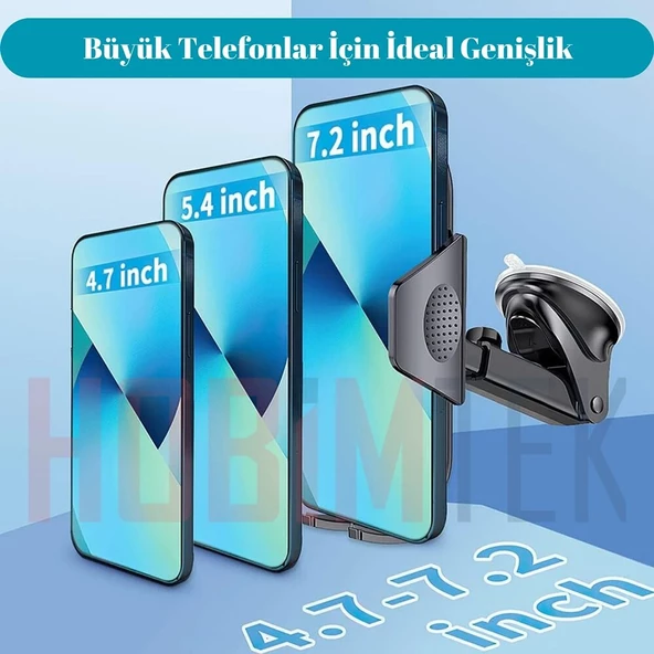 Hepu Teleskopik Vantuzlu Araç İçi Telefon Tutucu Ha-A11 - 3