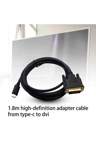 Type C To 24+1 Dvı Çevirici Kablo 1.8M - 4