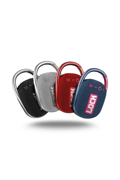 Powerway Lock Siyah Taşınabilir Bluetooth Hoparlör Ses Bombası Kilit Özellikli - 4