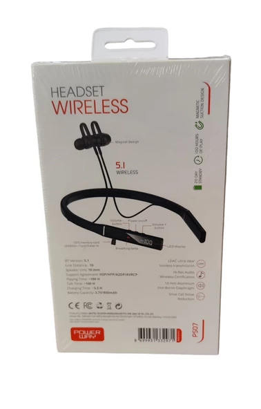 Powerway P507 Sporcular İçin Boyun Askılı Bluetoot Kulaklık - 2