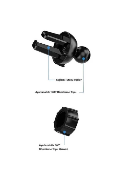 Araç Içi Telefon Tutucu Izgara Petek Av-040 - 3
