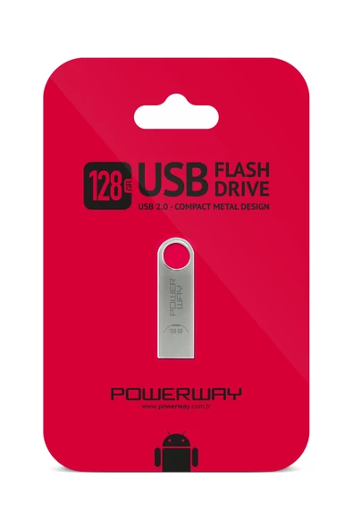 128 Gb Usb 2.0 Metal Flash Bellek