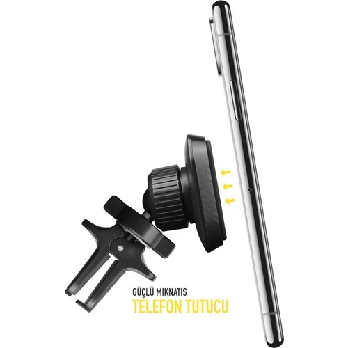 Powerway Tt33 Araç Içi Mıknatıslı Premium Telefon Tutucu Havalandırma Izgarası Uyumlu - 4