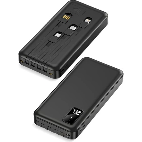 Powerway TX209 20.000 Mah Kablolu Dijital Göstergeli Powerbank - 3