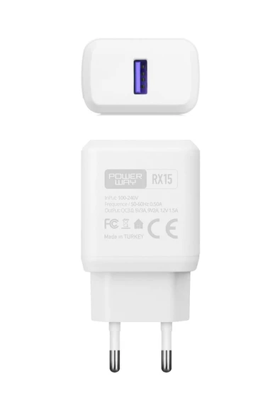 Powerway 3 Amper Micro Usb Şarj Aletiqc 3.0 Rx15 - 3