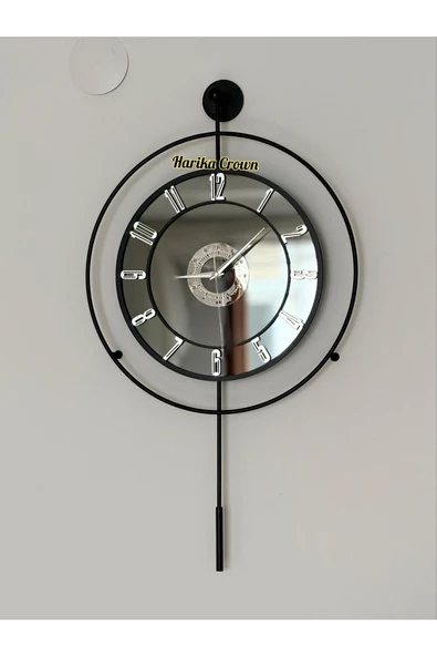 Modern Tasarımlı Metal  Aynalı Duvar Saati - 2