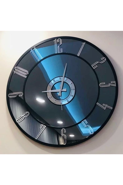50 cm Modern Aynalı Duvar Saati - Şıklığı ve İşlevselliği Bir Arada - 4
