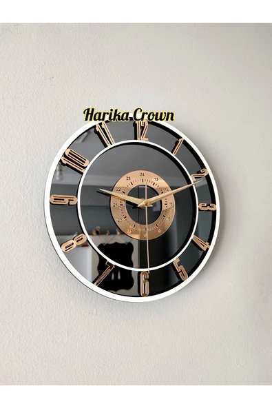 50 cm Modern Aynalı Duvar Saati - Şıklığı ve İşlevselliği Bir Arada - 2