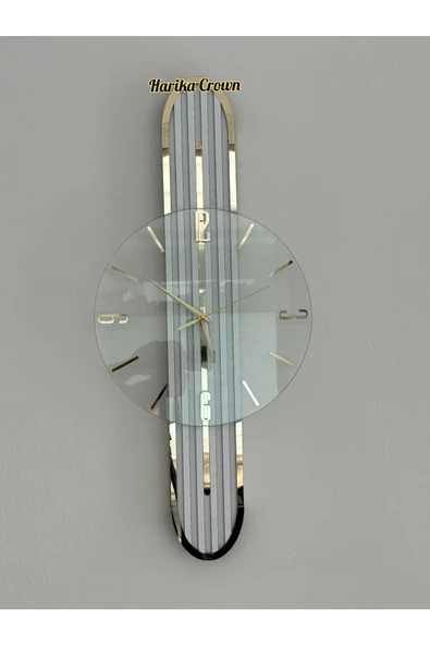 Modern Tasarımlı Ahşap Duvar Saati - Evinize Estetik Dokunuş (66 cm) - 5