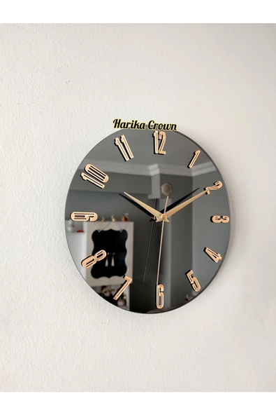 50 cm Modern Aynalı Duvar Saati - Şıklığı ve İşlevselliği Bir Arada - 2