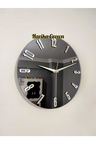 gerçek aynalı dekoratif duvar saati (masa veya duvar saati) 25 cm