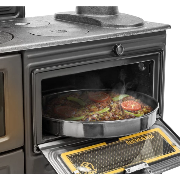 Erendemir Siyah Şömine Kuzine Döküm Pik Ayaklı EM804B-D-P - 4