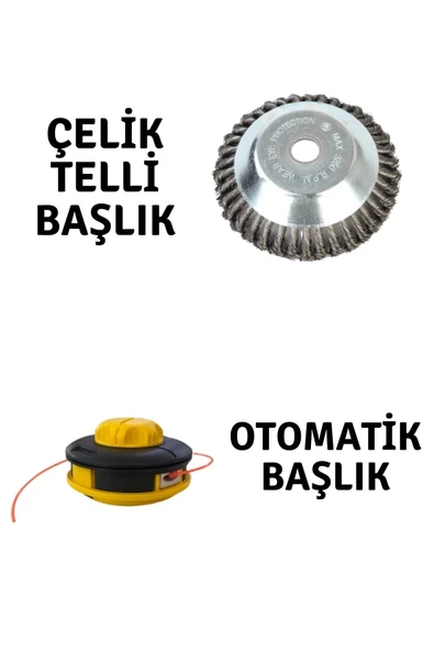 Rapco Motorlu Tırpan Çelik Telli Başlık ve Otomatik Başlık