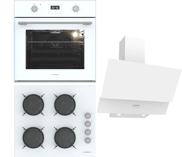 Termikel Ankastre Set (BO O64D5C W + BH P6144C W + CH C6532C WW) ürün görseli 1