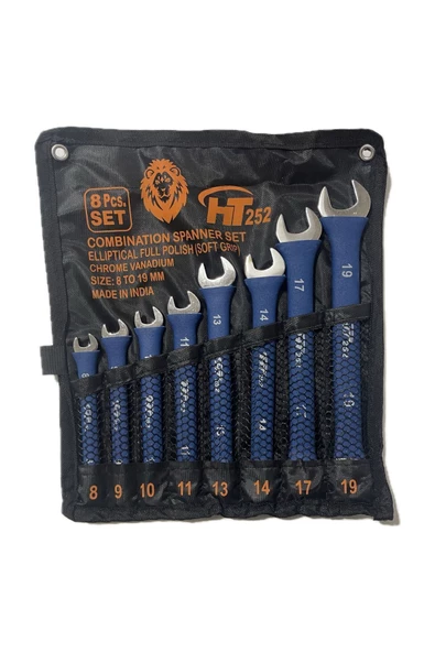 HT252 8 Parça Kombine Anahtar Takımı 8-19 mm
