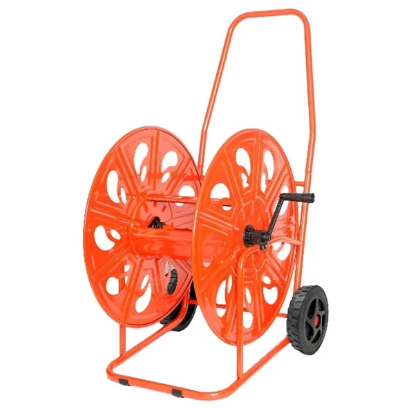 AGRATİ 320 PROFESYONEL HORTUM MAKARASI METAL TEKERLİ (140mt-3/4'') - 1