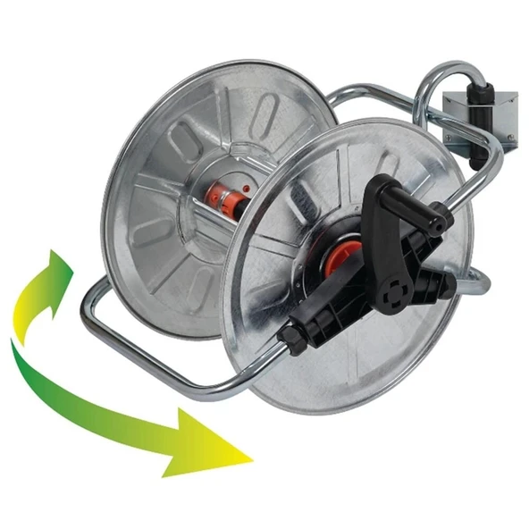 AGRATİ 130 HAREKETLİ HORTUM MAKARASI KROM METAL (50mt-1/2'') - 1
