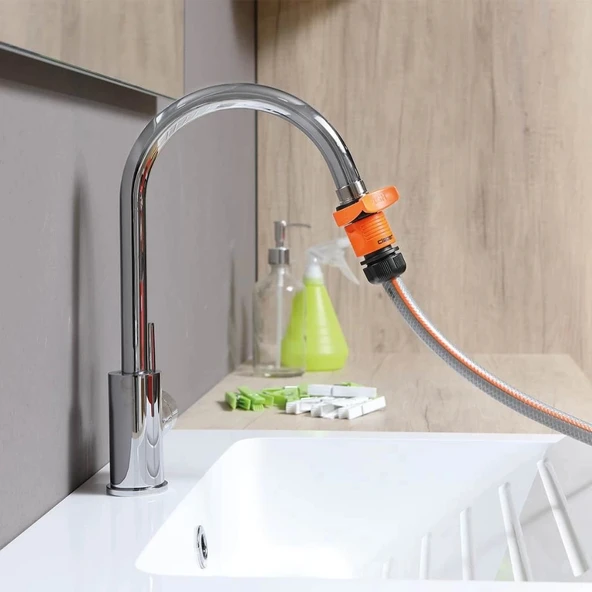 BATARYA TİPİ MUSLUK ADAPTÖRÜ 3/4'' CLABER 8587 - Resim 3