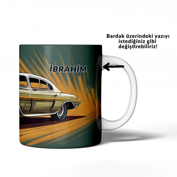 Arabalı Kupa - Erkeklere Doğum Günü Hediyesi