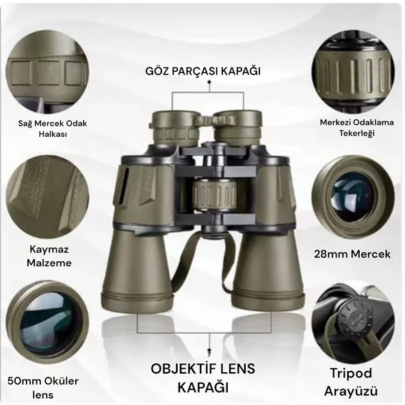 gold kama ultra yüksek güç profesyonel dürbün 100x100 - 2