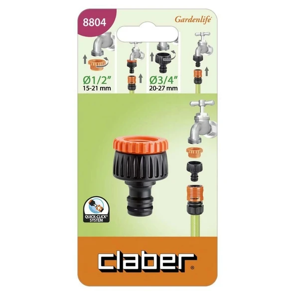 MUSLUK ADAPTÖRÜ 1/2''-3/4'' CLABER 8804 ürün görseli