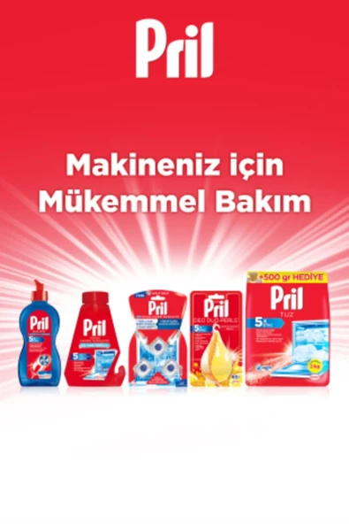 Pril Bulaşık Makinesi Deterjanı Makine Temizleyici Kapsül 3 Yıkama - Resim 5