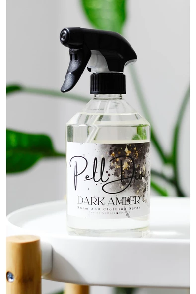 PellDio Home Premium Dark Amber Spreyli Banyo Oda ve Çamaşır Kokusu Parfümü 500ml