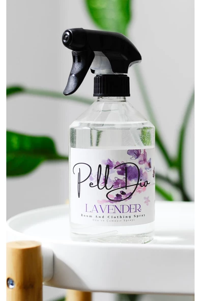 PellDio Home Premium Lavender Lavanta Spreyli Banyo Oda ve Çamaşır Kokusu Parfümü 500ml