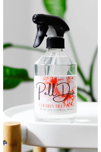 PellDio Home Premium Cherry Blossom Spreyli Banyo Oda ve Çamaşır Kokusu Parfümü 500ml