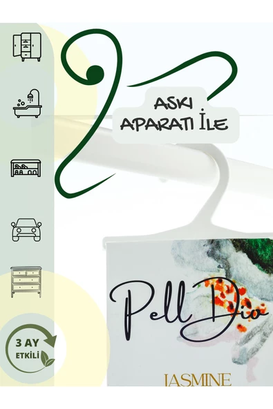 PellDio Home Yasemin Parfümlü Dolap Kokusu Ayakkabılık Ve Çekmece Askılı Koku Kesesi Parfümlü Kese - 2