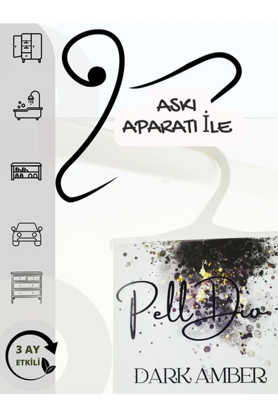 PellDio Home 5'li Amber Parfümlü Dolap Kokusu Ayakkabılık Ve Çekmece Askılı Koku Kesesi Parfümlü Kese - 2